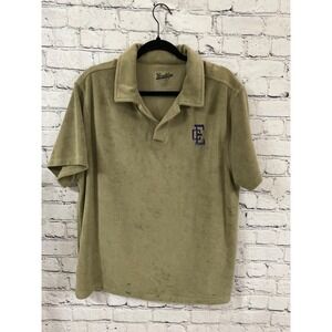 BEST COAST SHORT SLEEVE POLO GREEN MENS SIZE LARGE